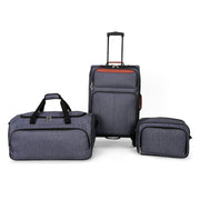 Protege PG24-3PCLGCYGRY 3-Piece Softside Luggage Set Gray - Durable, Lightweight, TSA-Approved