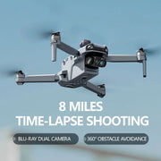 Flypear 8000W Foldable GPS Drone With 4K HD Camera & GPS Control For Adults, Gray