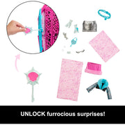 Mattel Monster High Skulltimate Secrets Hauntlywood Mysteries Catty Noir Doll with 19+ Surprises, Star-Studded Closet, Over 125 Mix-and-Match Outfits
