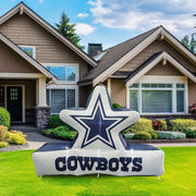 Logo Brands Dallas Cowboys Pre-Lit 7'X10' Team Inflatable - Durable Fabric