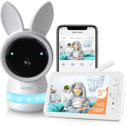 Arenti AInanny 2K Ultra HD WiFi Nanny Camera, Baby Monitor 5 Inch Display