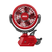 SKIL Multi Volt Brushless 4 In. Clamp Fan, Cordless, Portable, Red, FN0400D-00