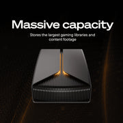 Seagate FireCuda X Vault 8TB External Gaming Hard Drive, USB-C Connection, RGB Lighting, Certified for Xbox on PC, STNL8000400
