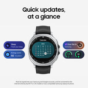 Samsung Galaxy Watch8 Classic Smartwatch, 46mm Stainless Steel Case, White Silicone Band, AMOLED Display, Bluetooth, SM-L505U
