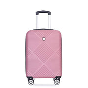 Grossag ASLU66 Spinner Wheels Rolling Lockable Handle and Lightweight Luggage, Pink