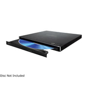 LG Ultra Slim Portable Blu-ray DVD Writer with UHD 4K Playback, M-DISC Support, Noise Reduction, USB 2.0, Black, BP60NB10