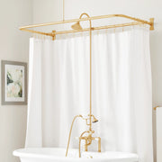English Side Mount Conversion Kit with Hand Shower - Brushed Gold