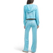 Juicy Couture Bling Velour Tracksuit, Crystal Blue, Medium, 2-Piece Set