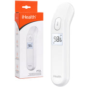 iHealth PT2L No-Touch Infrared Forehead Thermometer with Color-Coded Fever Indicator, 1-Second Reading, White