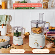 Made By Gather Beautiful 3-Cup Electric Food Chopper, 250-Watt Motor, Dual Speed, White Icing, 29454