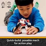 LEGO Star Wars Clone Shock Trooper Mech Toy, 151 Pieces, Poseable Battle Mech with Blaster Rifle and Stud Shooter, Includes Minifigure, Ages 6+, 6588634