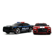 Jada Toys 32850 Hyperchargers Heat Chase Radio Control Cars, Multicolor