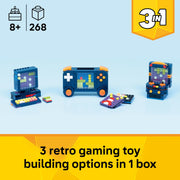 LEGO Creator 3 in 1 Retro Gaming Console Building Toy, Multicolor, 268 Pieces, 6585551