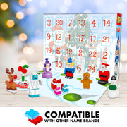 Brickcraft 72283RUD Rudolph Advent Calendar, 294-Piece Countdown Christmas Building Set with 24 Daily Surprise Mini Builds, Holiday Collectible for Kids Ages 8+