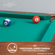 EastPoint Sports Masterton Billiard Bar-Size Pool Table 87 Inch or Cover, Green