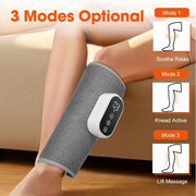 SKINER Heated Leg Massager, Portable Air Compression Calf Wrap with 3 Massage Modes, Adjustable Heat, Rechargeable 2000mAh Battery, ITS-885B