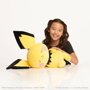 Jazwares Pokmon Sleeping Pichu Plush, Ultra-Soft Polyester, 18 Inch, PKW3113
