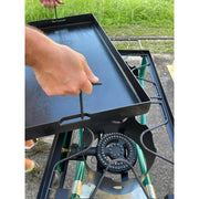 Mr. Outdoors Cookout 127878 Portable Cooker 80,000 BTU 2 Burner Camping Stove Gas Grill & Griddle Kit