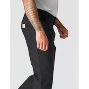 Carhartt Men's Rugged Flex Relaxed Straight Duck Double-Front Cargo Pants, Black, 38W x 30L, 103334-BLK