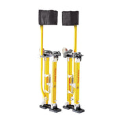 ToolPro Magnesium Adjustable Drywall Stilts with Soft Strap Comfort System, Lightweight, 24 to 40 in, Yellow, TP02441