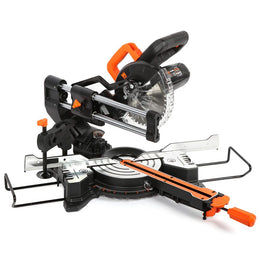 WEN 7.25-Inch Single Bevel Sliding Compound Miter Saw, 9.5-Amp Motor, LED Cutline Guide, 40-Tooth Carbide Blade, Black