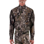 Tekari Men's Dobby Bolderrun Button-Down Hunting Shirt XL
