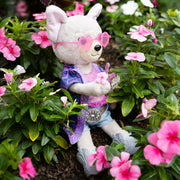 Woof & Co 15-inch Fashion Doll - Skyler The Poseable Plush French Bulldog with Removable Outfit & Accessories