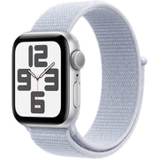 Apple Watch SE 2 40mm Silver Aluminum - Blue Cloud Sport Loop MXEE3LL/A
