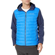 Columbia Powder Lite II Jacket for Men, Mountain Blue/Collegiate Navy, S - Washable