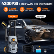 Taskbay 1500W Electric Pressure Washer 4200PSI Portable Power Washer Hidrolavadora Adjustable Nozzle Angle