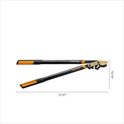 Fiskars PowerGear2 Titanium Tree Trimming Lopper, 32 in, 2 in Cut Capacity, Black, 1077514