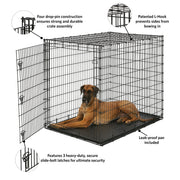 MidWest Homes For Pets SL54 XX-Large Single Door Metal Wire Dog Crate, 54