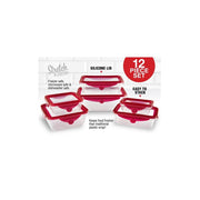 Gotham Steel Cookware And Food Storage Set, Red/Brown (32 Pcs) - Material: Aluminum