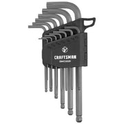 Craftsman V Series X Tract Technology SAE L Handle Ball End Hex Key Set 13 pc
