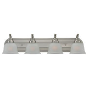 Sea Gull Lighting 44628-962 Bath Vanity with Satin EtchedGlass Shades, Brushed Nickel Finish