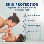 Pampers Pure Protection Baby Diapers, Size 0, Newborn Up to 10 lbs, 128 Count, Plant-Based Skin Protection, Hypoallergenic, Vitamin-Enriched Shea Butter Liner