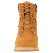 Brahma Mens Defender Waterproof Soft Toe Work Boots, Suede Upper, Oil and Slip Resistant Rubber Outsole, Wide Width, 8 Inch, Wheat