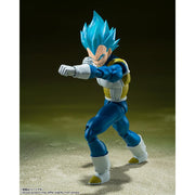 Bandai Spirits S.H.Figuarts Super Saiyan God Super Saiyan Vegeta Action Figure with Pearl Blue Aura, 135mm, BAS66458