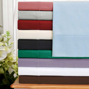 Luxor Treasures Superior Egyptian Cotton Blend Sheet Set, 400 Thread Count, Deep Pocket, Light Blue, Queen