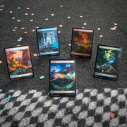 Wizards of the Coast Magic The Gathering Aetherdrift Bundle, 9 Play Boosters, Exclusive Alternate-Art Foil Promo Card, 40 Land Cards, Spindown Life Counter, Card Storage Box, D41340000
