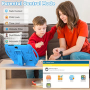 YQSavior 7 in 1024 x 600 Child Tablet 32 GB, Android 12, Wi-Fi, Blue