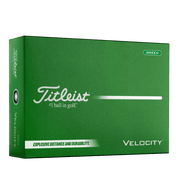 Titleist Velocity Golf Balls, High-Speed LSX Core, 350 Octahedral Dimples, Green, 12 Pack, T8427S-MNA