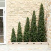 Nafresh Artificial Topiary Trees, 3ft UV Resistant Faux Cedar with Realistic Leaves, Indoor Outdoor Decor, 2 Pack