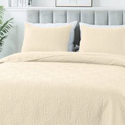 JUSTLET SE-CG3JT-14 Lightweight Quilts Summer Bedspreads, Full/Queen, Beige