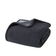 Mainstays Reversible Cozy Boucle Chenille Plush Throw, Greystone, 50 in x 70 in