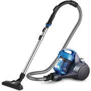 Eureka Whirlwind Canister Vacuum, Lightweight, 960W Motor, 2.5L Bagless Dust Container, Integrated Airflow Control, Automatic Cord Rewind, Blue