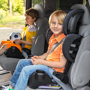 Evenflo GoTime LX Booster Car Seat, Convertible High-Back to Backless, 7 Height Positions, Chardon Black, CS700212415