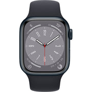 Apple Watch Gen 8 Series 8 Cell 41mm Midnight Aluminum - Midnight Sport Band MNUW3LL/A