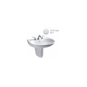 Toto Prominence Pedestal Combo Bathroom Sink in Cotton White-LHT242.4G#01