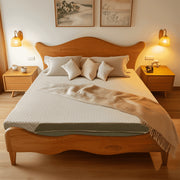 Chitooma 3 Inch Gel-Infused Memory Foam Mattress Topper, Cooling, Pressure Relief, Removable Bamboo Fiber Cover, Non-Slip Mesh Base, Queen